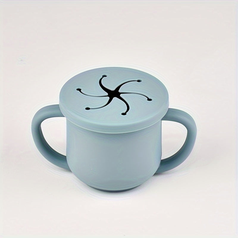 Bolalar va kichkina bolalar uchun yopingan qopqog'li bolalar uchun yuviladigan silikon yuviladigan oziq-ovqat saqlash uchun BPA-free mevalar va atıştırmalıklar uchun 0-3 yosh