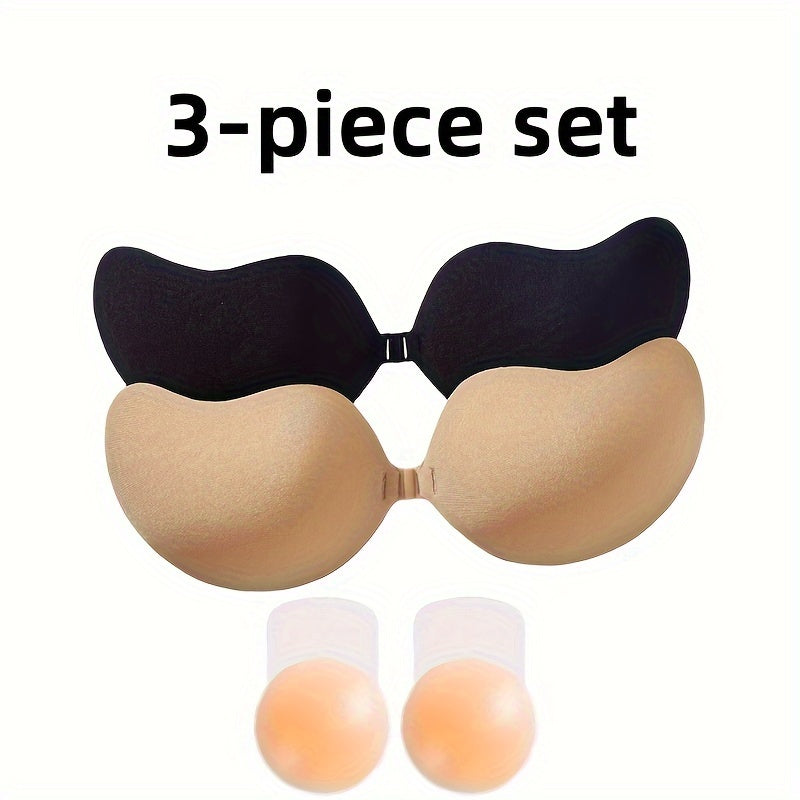 Silicone Nipple Covers Self-Adhesive Invisible Push-Up for Lingerie and Underwear 2 Pieces