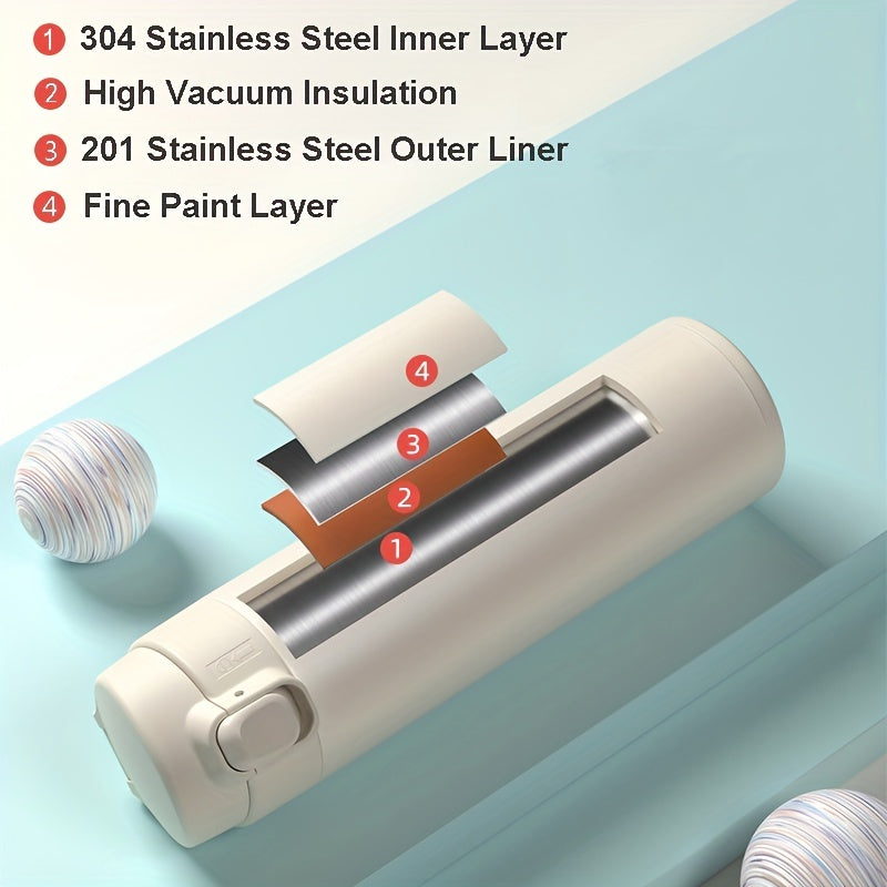 Vaso térmico aislado de acero inoxidable de 450ml, taza de café reutilizable con vacío duradera