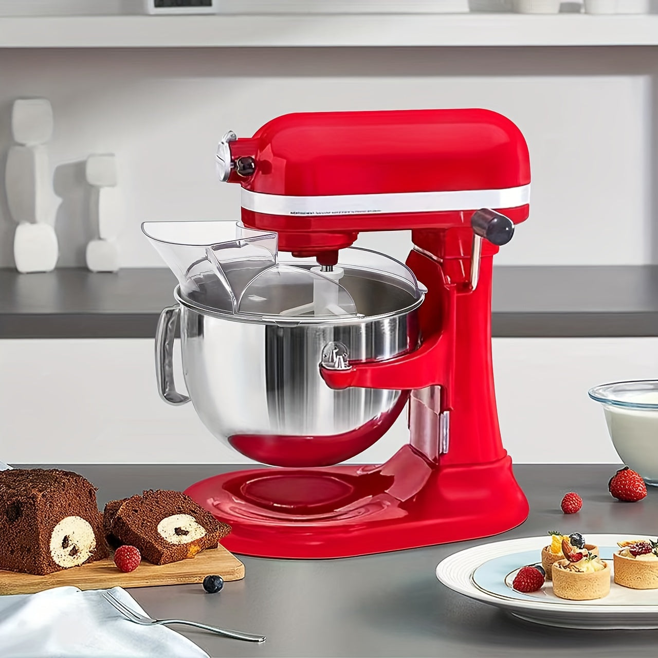 Tilt-Head Stand Mixer Safety Guard Stainless Steel Bowl Cover for 4.5 and 5 Quart Mixers