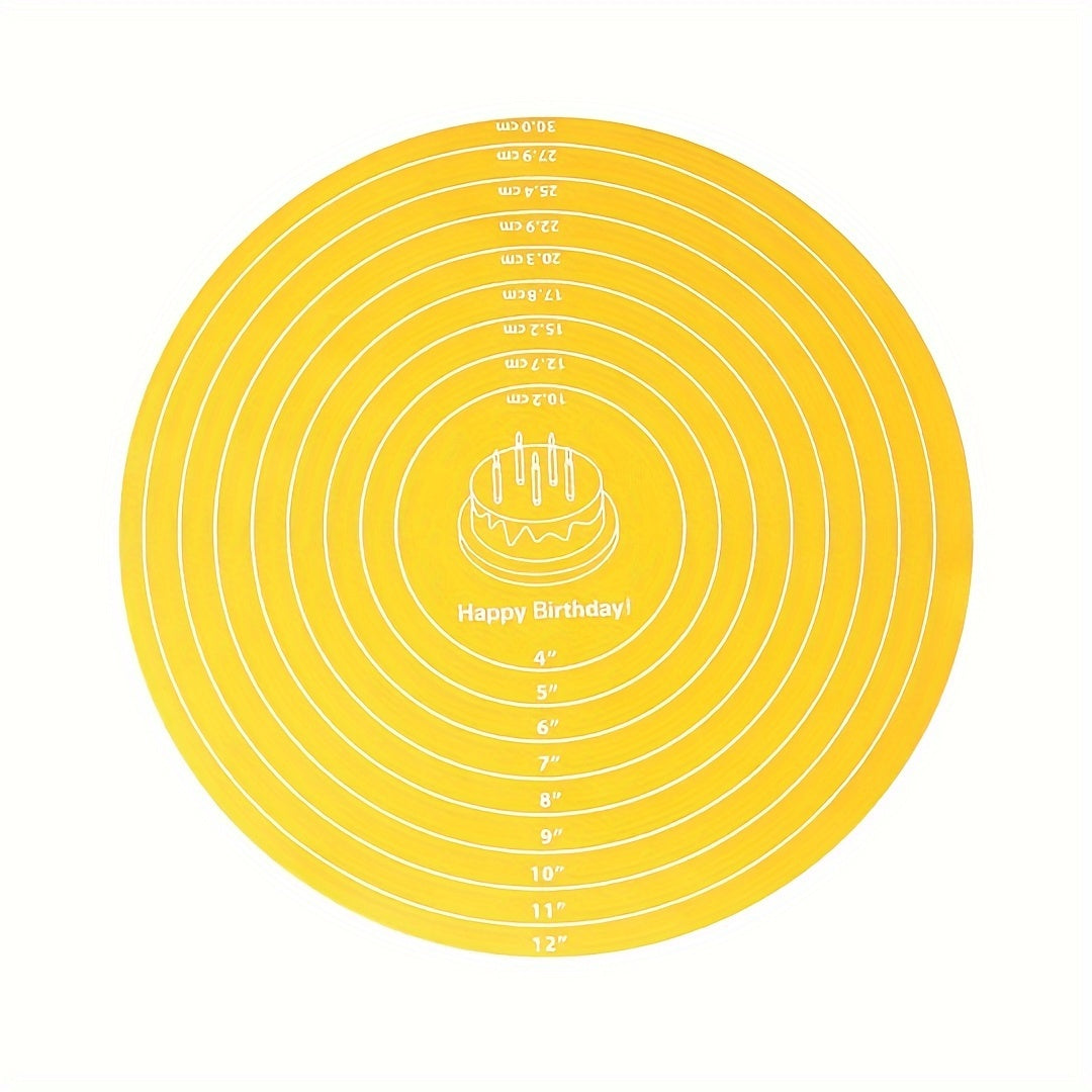 Silicone Pastry Mat Non-Stick Heat-Resistant Baking Mat for Cake Decorating