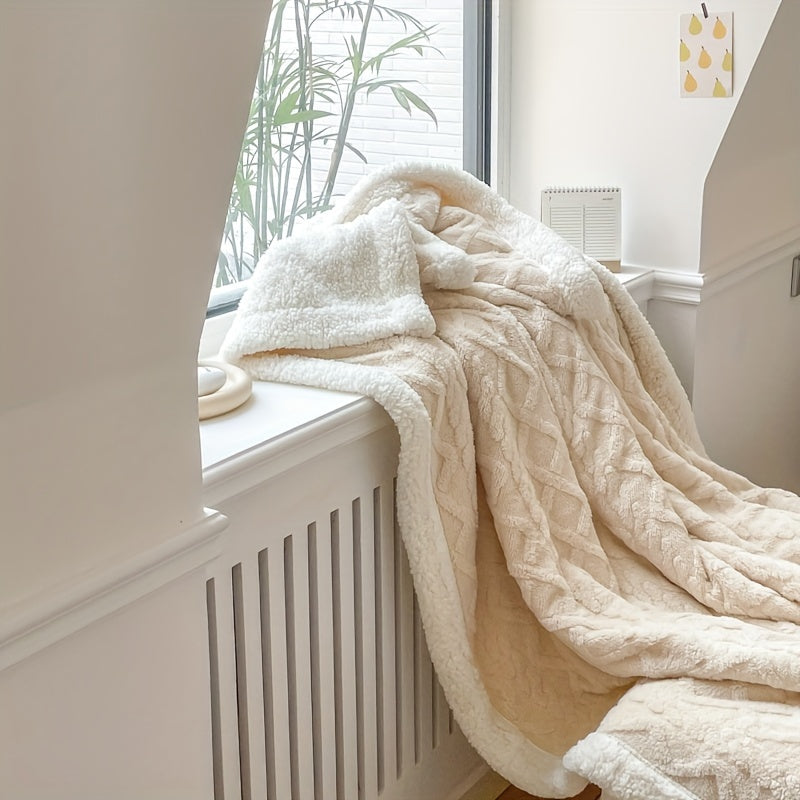 Soft Cozy Fleece Throw Blanket for Couch Sofa Bed Winter Warm Stylish Home Decor