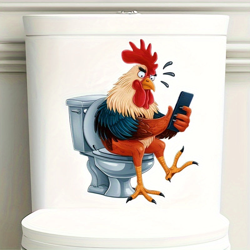 Rooster Wall Stickers for Home Decoration Water Tank Toilet Seat Water Tank Decor