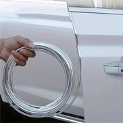 5m Car Door Chrome Decoration Strip with Rolled Design Scratch Protection Rear Bumper Guard