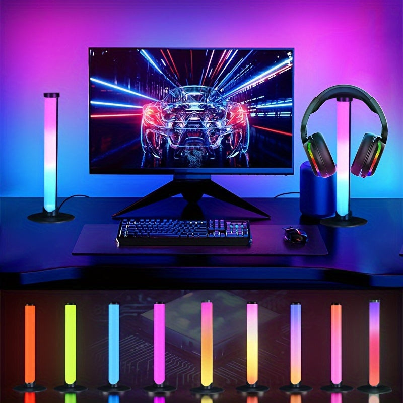 LED Headphone Stand Light with 7 Color Modes USB Charging Indoor Tabletop Gaming Accessory