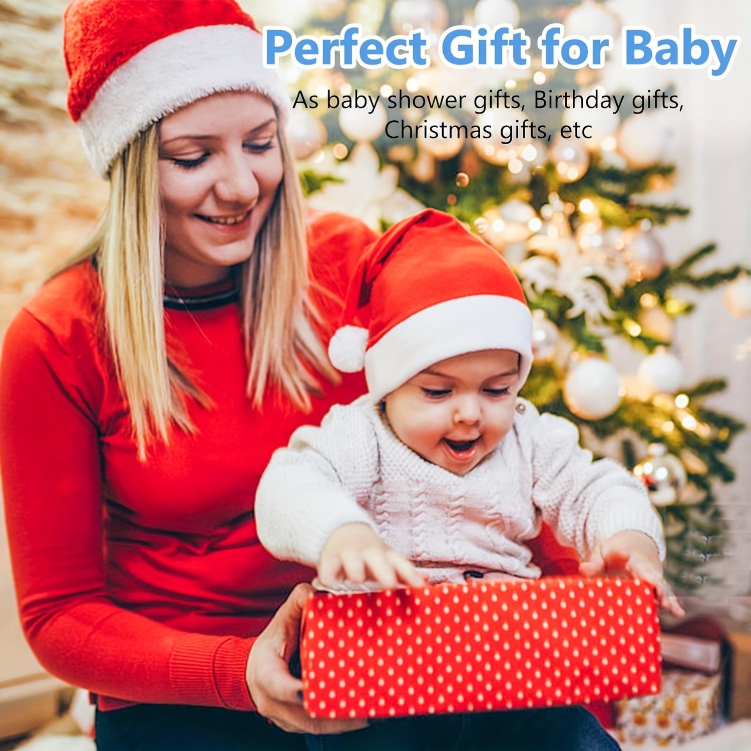 Baby Rattles Soft Hand Bell Grip Rocking Bed Squeaky Baby Rattle for Newborns 0-12 Months