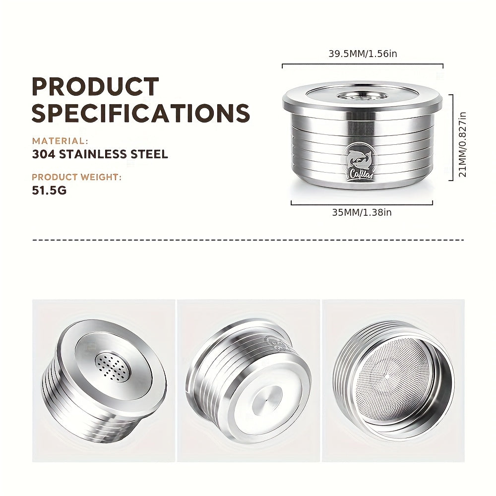 Reusable Stainless Steel Coffee Capsule for Single Serve Coffee Machines