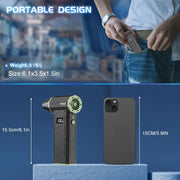 Handheld Dust and Snow Blower Portable USB Rechargeable with Adjustable Speeds