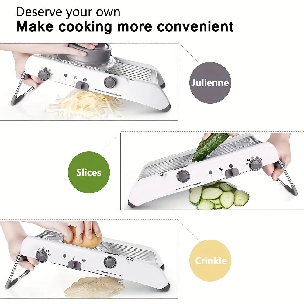 Manual Mandoline Slicer with Stainless Steel Blades for Vegetables Kitchen Accessory