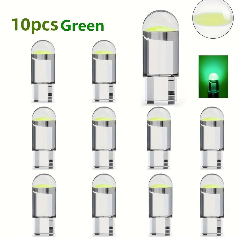 Lámparas LED de interior, pack de 10 en 7 colores para vehículos, fácil de instalar