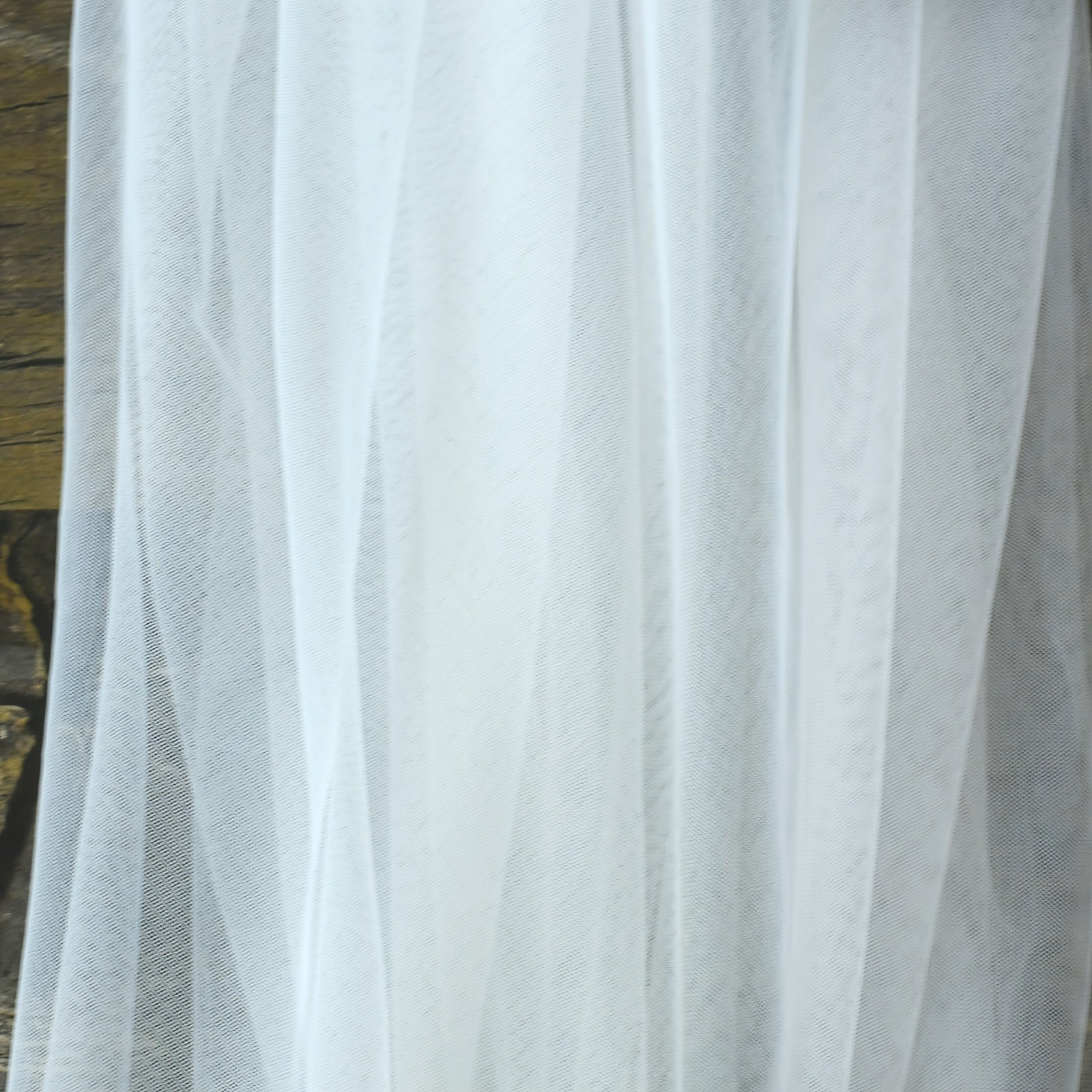 Velo de novia de encaje con lentejuelas y longitud de catedral, accesorio de boda de hilo de nylon