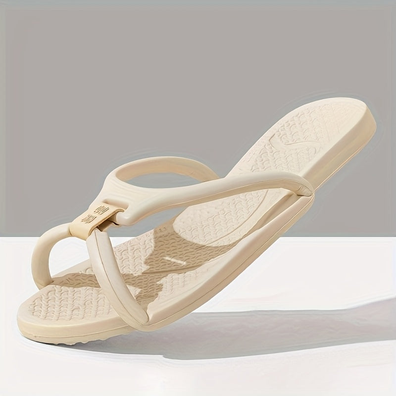 Women’s Light Pink EVA Flip-Flops Non-Slip Adjustable Sandals for Travel