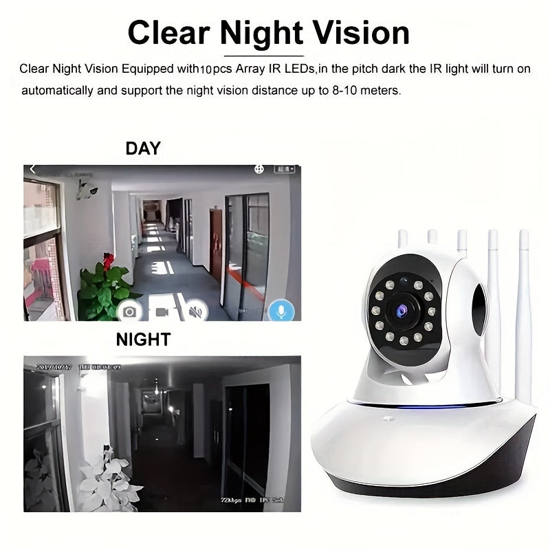Wireless Indoor PTZ Security Camera with Two-Way Audio 1080P HD WiFi