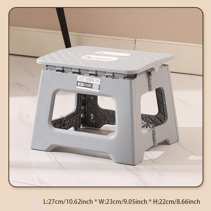 Kattalar uchun portativ egiluvchan stul, tashqi faoliyatlar va baliq ovlash uchun mustahkam plastik o'rindiq