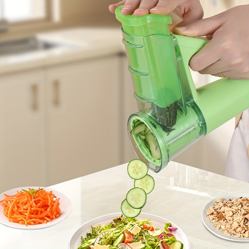 Electric Handheld Vegetable Chopper Slicer with Stainless Steel Blades USB Rechargeable