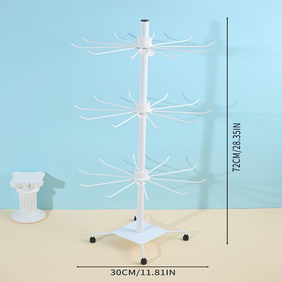 Minimalist 3-Tier Jewelry Organizer Rack with Multi-Functional Design for Necklaces and Accessories