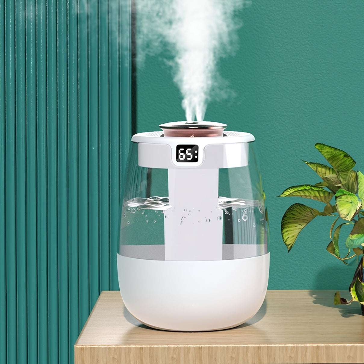 Dual Spray Humidifier with Digital Humidity Display for Home Office Dorm