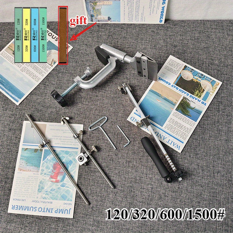 4th Gen Knife Sharpener Set with Replaceable Accessories for Precision Use Durable Universal