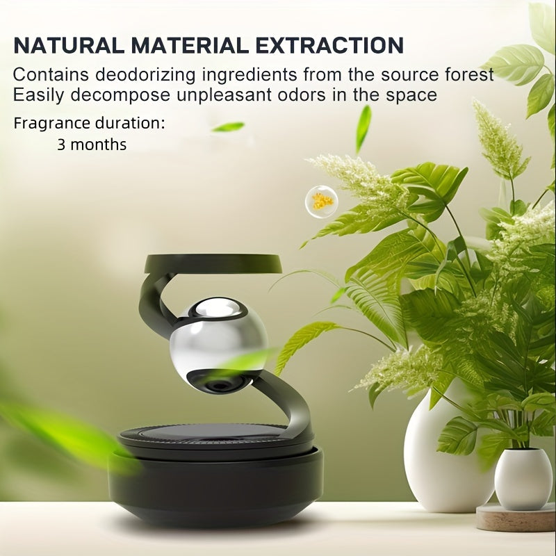 Solar Energy Rotating Star Ring Jewelry with Solid Fragrance Tablets