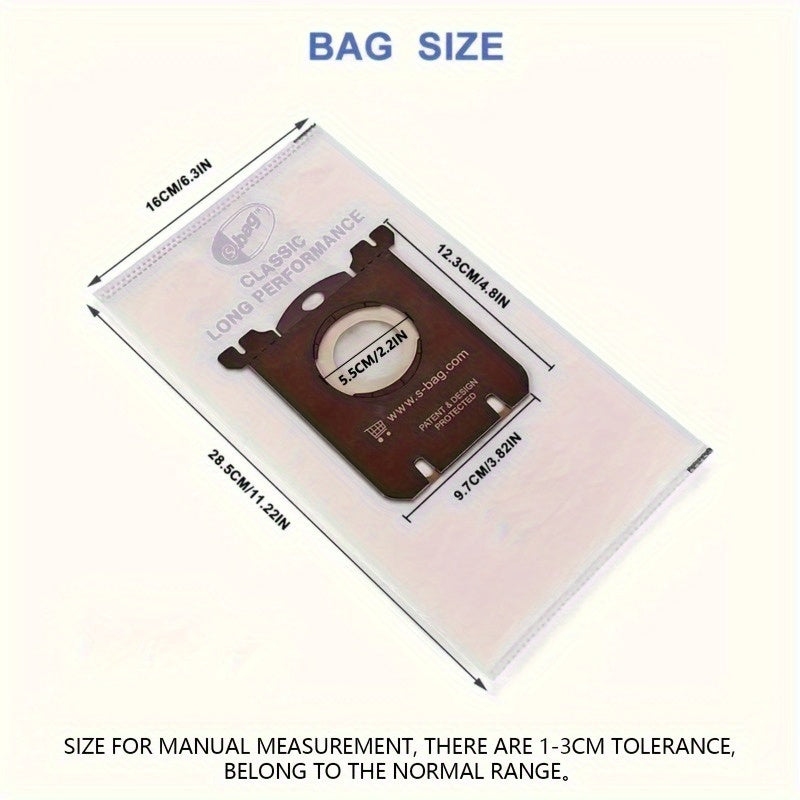 Dust Bag Replacement for Vacuum Cleaners 3/6/10 Pack S Bag Compatible with Electrolux