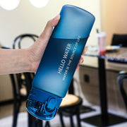 Water Bottle 780ml Leakproof Clear for Gym Travel