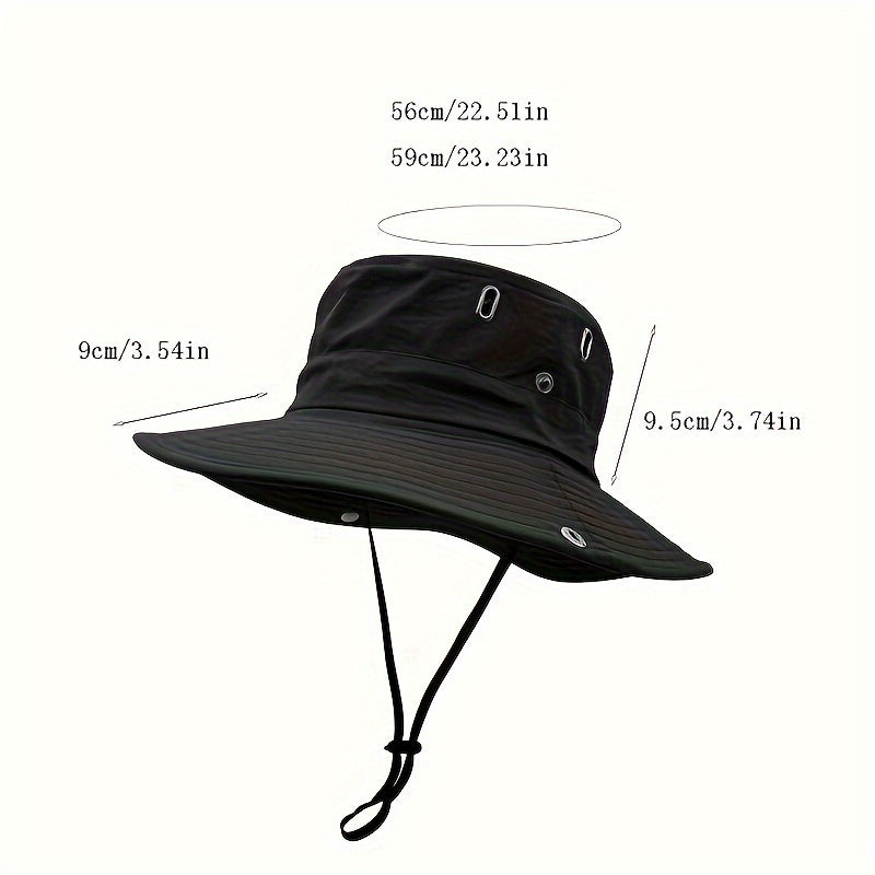 Men's Sunshade Big Brim Hat for Sun Protection, Cycling, Mountaineering, Fishing Outdoor Bucket Hat