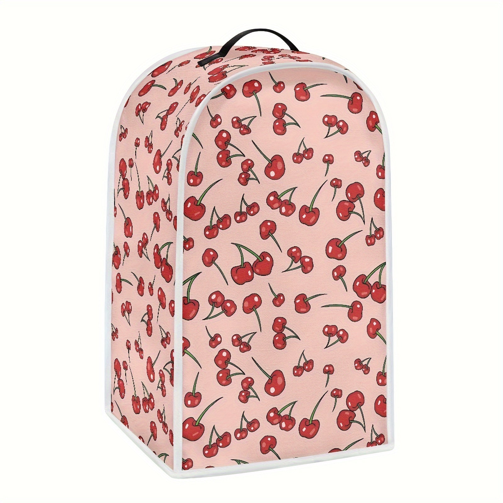 Pink Strawberry-Themed Kitchen Blender Dust Cover with Handle