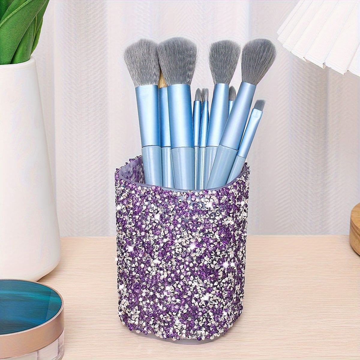 Mueble para maquillaje con almacenamiento multifuncional y espejo