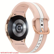 Soft Silicone Sport Watch Band for Men Women Compatible with Samsung Galaxy Watch 4 5 6 7