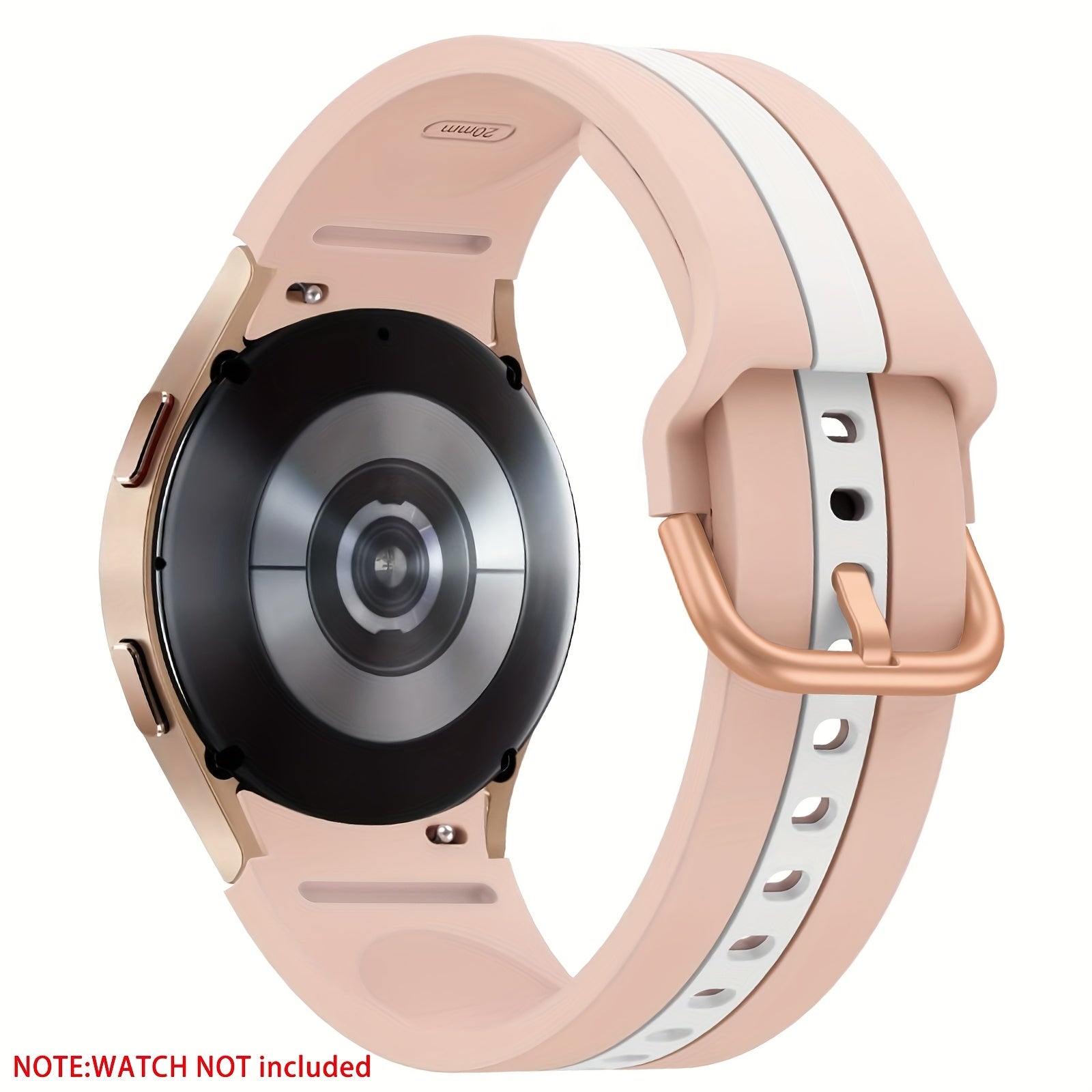 Soft Silicone Sport Watch Band for Men Women Compatible with Samsung Galaxy Watch 4 5 6 7