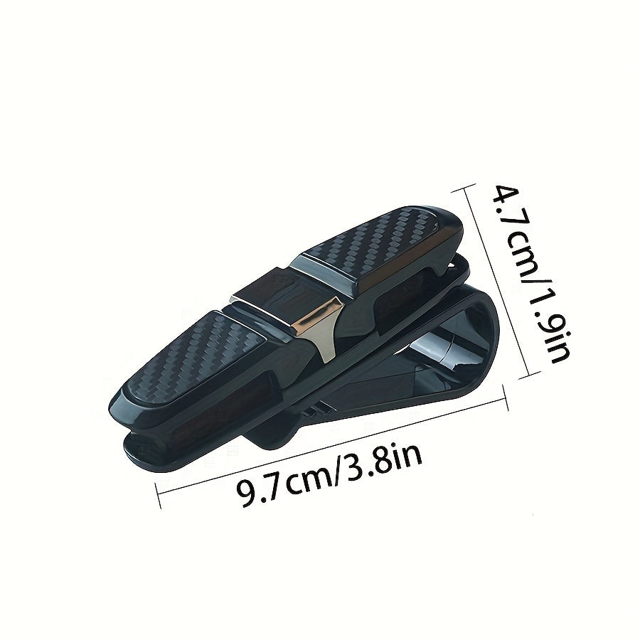 Avtomobil visorini tashkil etuvchi, quyoshdan ko‘zoynaklar uchun tutqich va chiptalar uchun klamp bilan