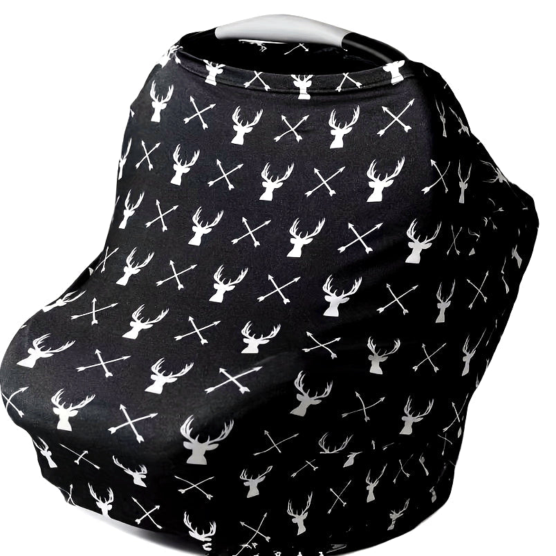 Multi-Use Car Seat Cover for Nursing, Breastfeeding, Pram, High Chair, and Car Seat