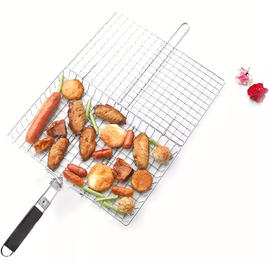 Detachable Folding Barbecue Rack Made of 430 Stainless Steel for Grilling Chicken Fish