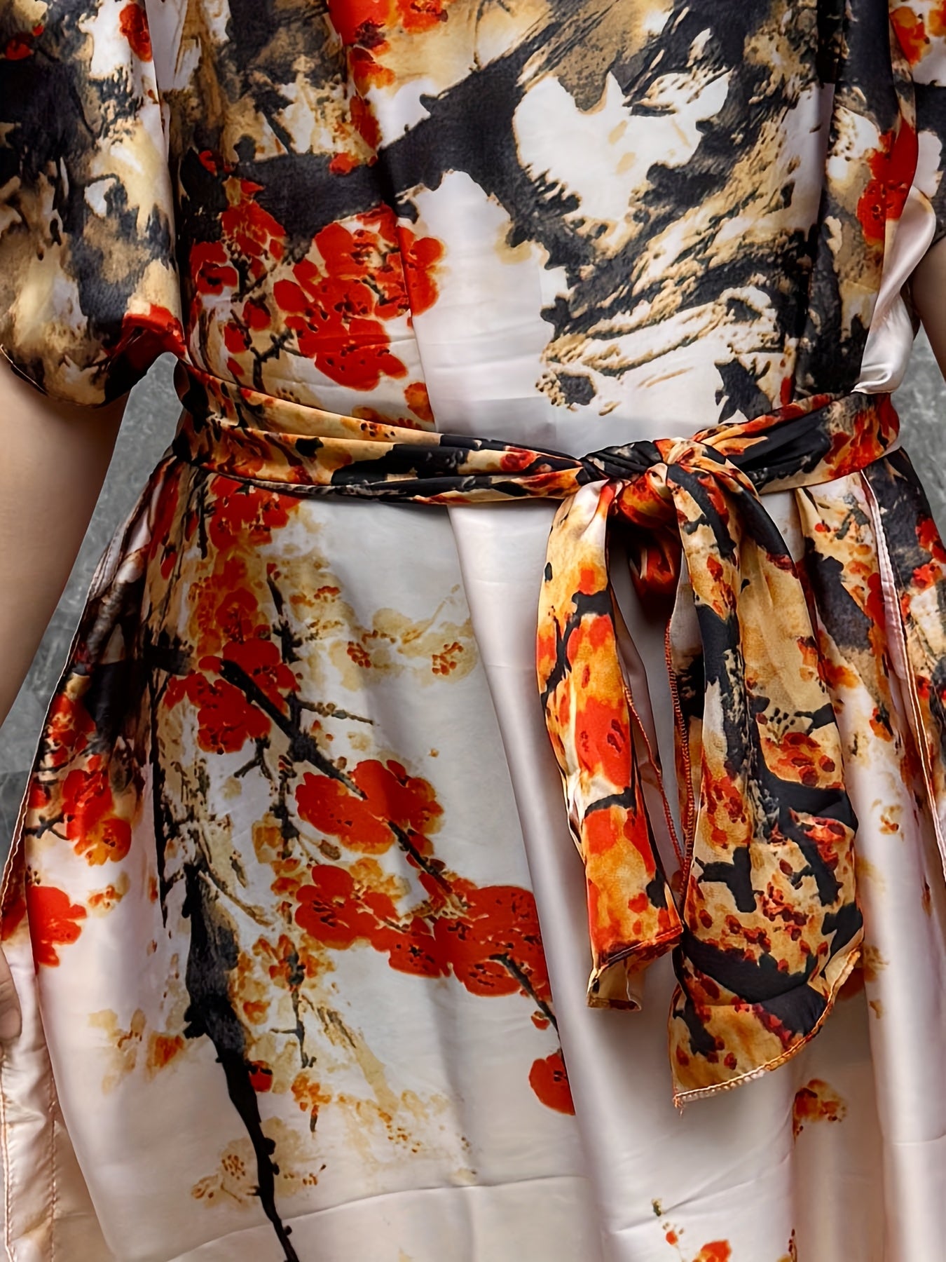 Women's Plus Size Maxi Kaftan Dress Flowy Floral Summer Beachwear