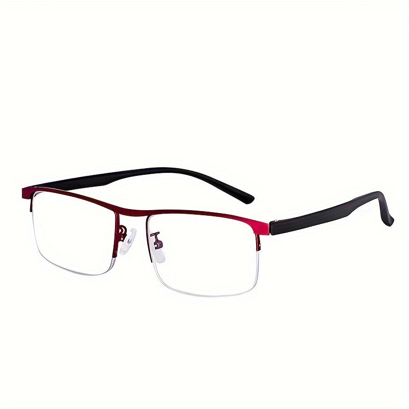 Unisex Dual-Purpose Reading Glasses with Blue Light Protection and Half-Frame