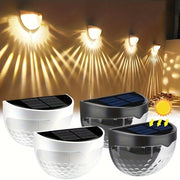 6pcs Luces solares de cerca para exteriores luz cálida blanca camino jardín patio iluminación