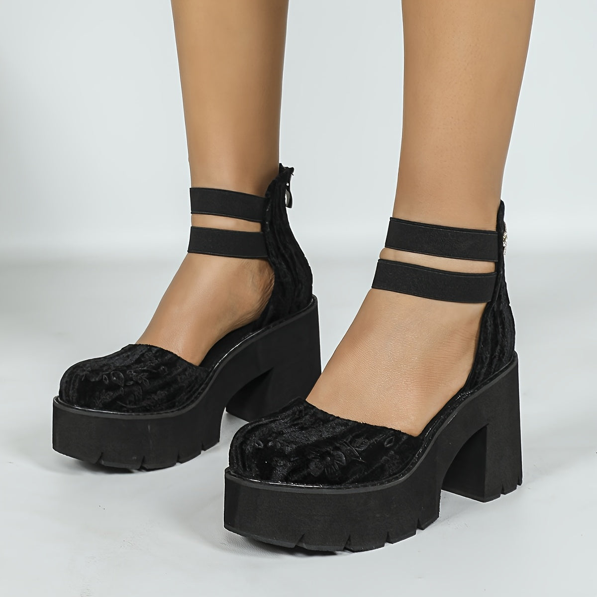 Women Nubuck Boot Back Zipper Elastic Bow Short Boots