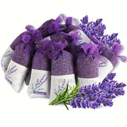 Set of 5 Lavender Scented Yarn Sachets for Car Drawer Wardrobe Purple