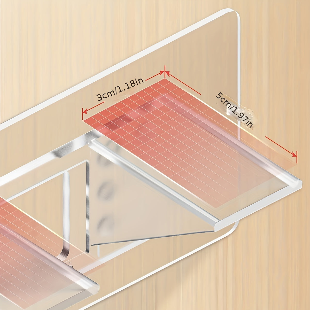 4 dona o'z-o'zini yopishtiradigan javon qo'llab-quvvatlash bracketlari oshxona shkaflari va kitob javonlari uchun