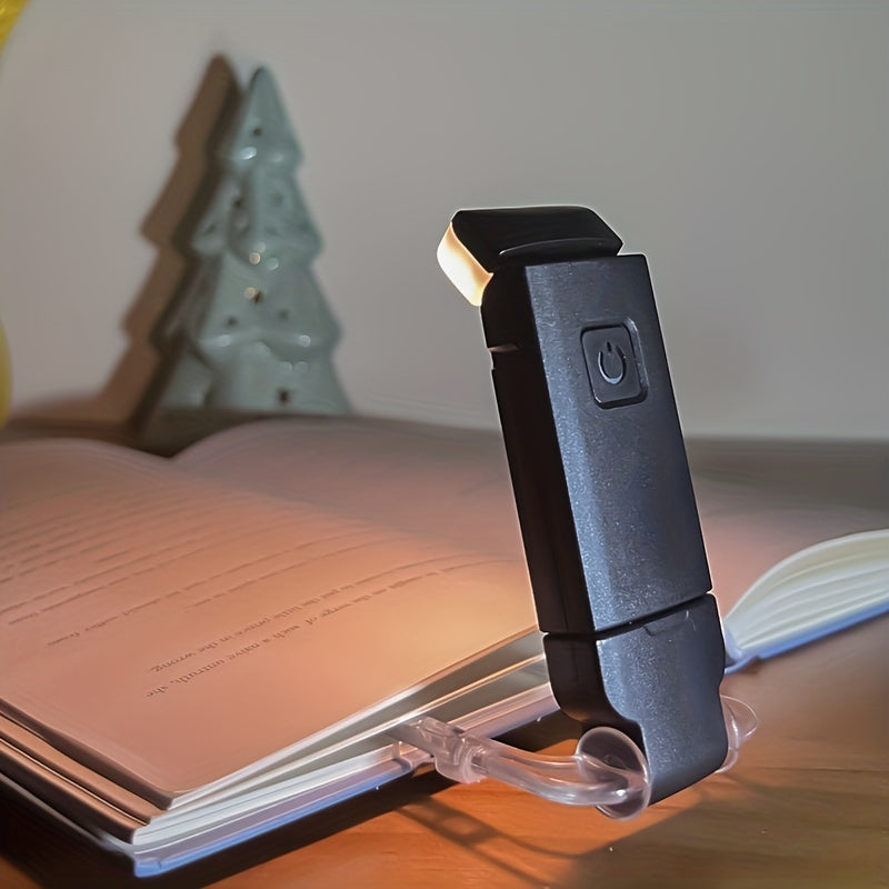 Dimmable LED Clip-On Book Reading Light Touch Control Warm White Eye Protection Tabletop Lamp