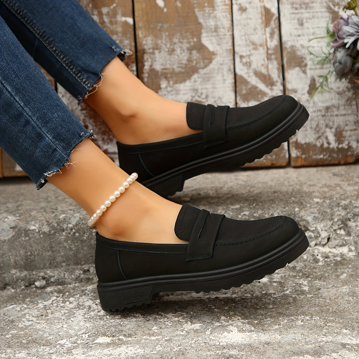 Women Black Formal Casual Sneakers Non-slip Comfortable