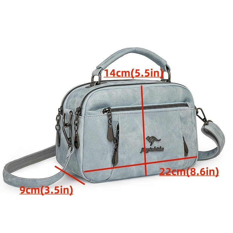 Turli ranglarda, ajratiladigan tasma bilan sintetik charm xochli sumka, ish yoki sovg'a berish uchun ideal.