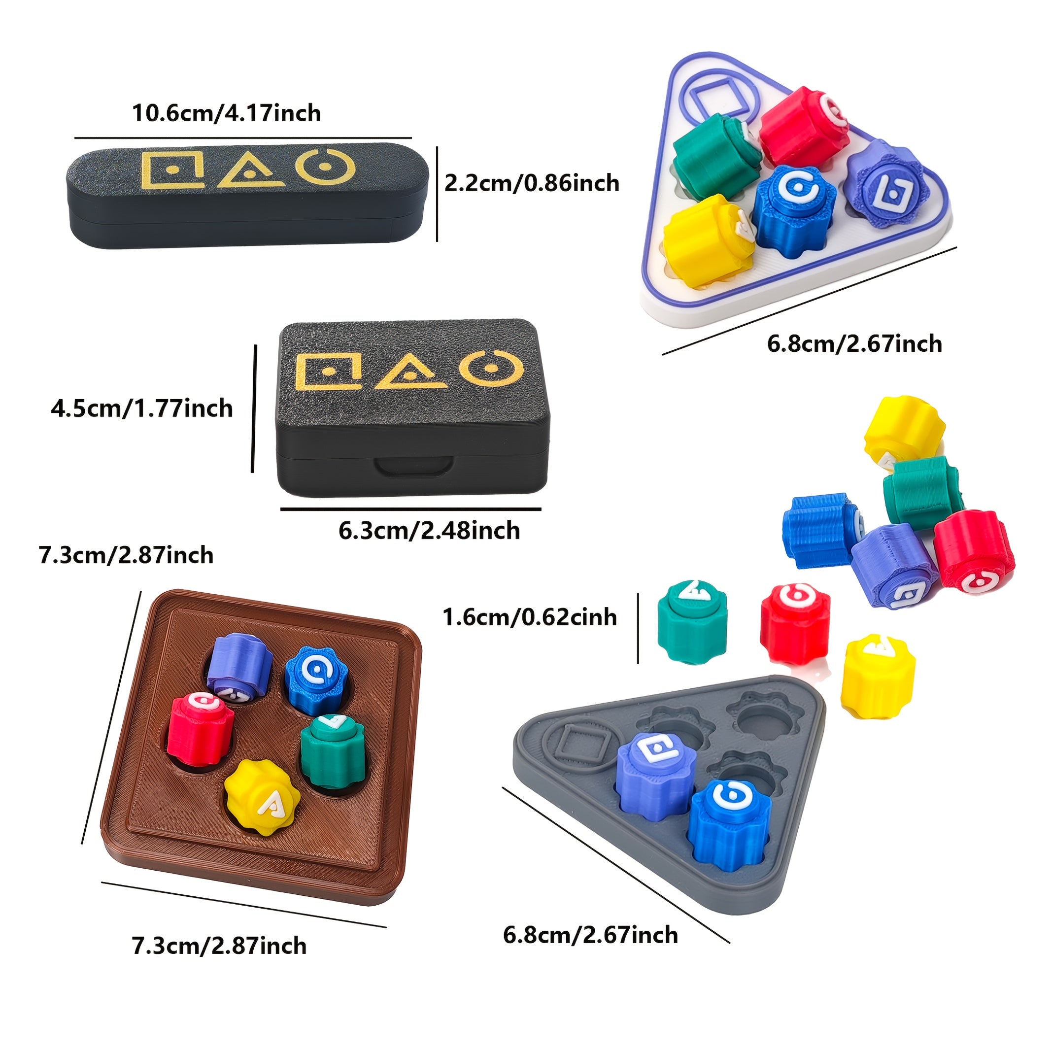 3D Printed Gong-Gi Board Game Set for Travel and Family Fun Ages 14+