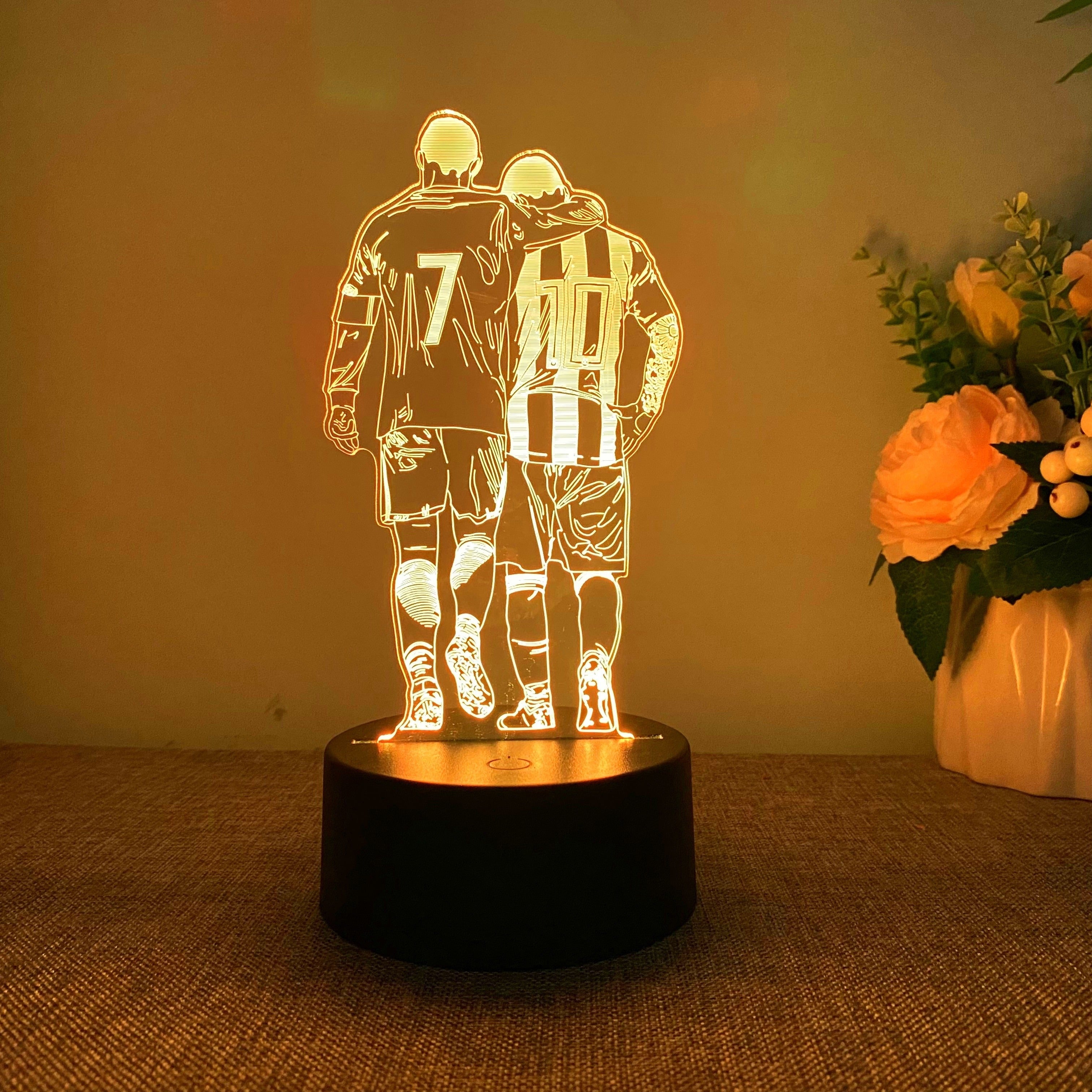 3D Football Night Light for Fans Kids and Adults Decorative LED Gift