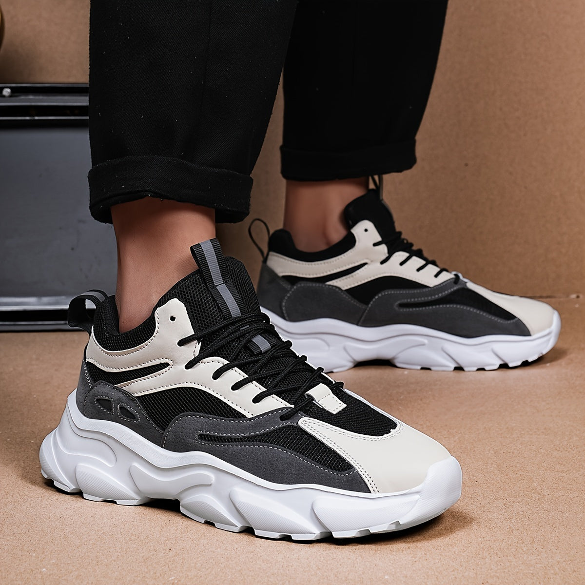 Zapatillas casuales para hombre, transpirables, antideslizantes, de EVA, de caña baja, calzado streetwear