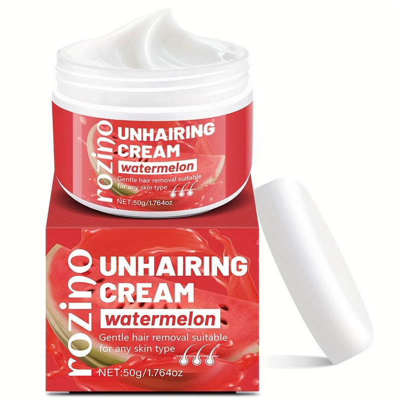 Watermelon Hair Removal Cream Painless Moisturizing Fast-Acting 50g for Face Body Armpits