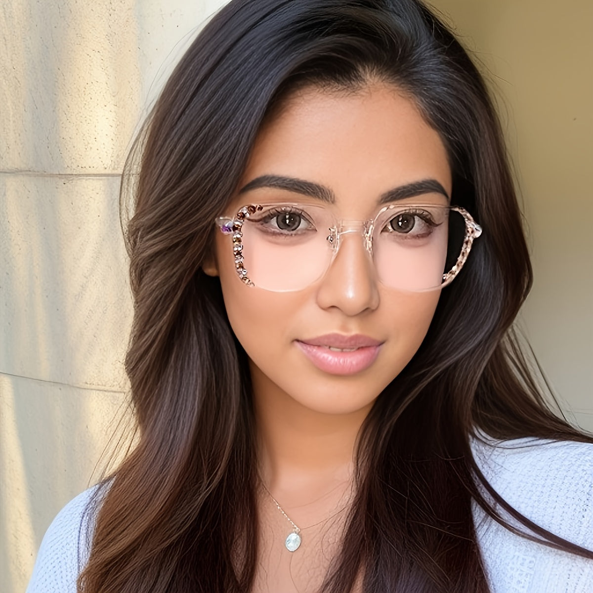 Gafas de ordenador de marco cuadrado unisex con lentes transparentes que bloquean la luz azul