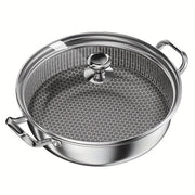 Stainless Steel Double Boiler with Cover Non-Stick Beehive Steam Pot Induction Gas Stove