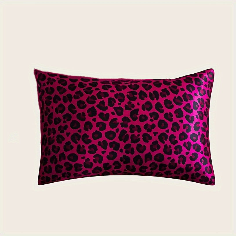 Satin Pillowcase with Digital Floral Design, Soft, Stain-Resistant Bedding for Women