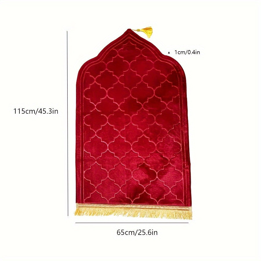 Outdoor Prayer Mat with Tassel Design Non-Slip Durable and Comfortable for Home and Garden